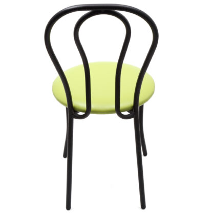 Scaun Tulipan, verde 21899, 89x40x50 cm, cadru negru, imitatie piele - imagine 2