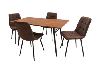 Set masă MB-69 cu 4 scaune S-155 Maro