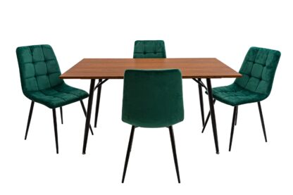 Set masă MB-69 cu 4 scaune S-155 Verde - imagine 2