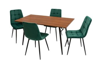 Set masă MB-69 cu 4 scaune S-155 Verde