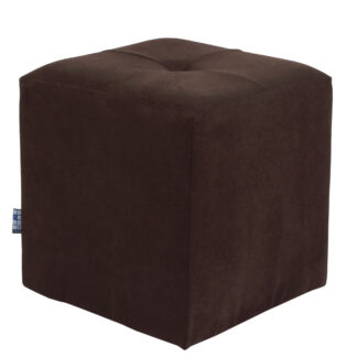 Taburet Cool, maro, stofa, 36x35x35 cm
