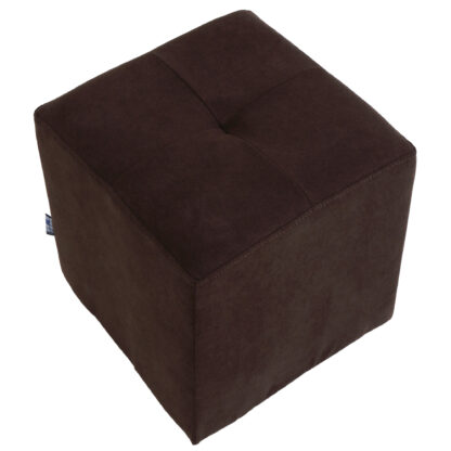 Taburet Cool, maro, stofa, 36x35x35 cm - imagine 4