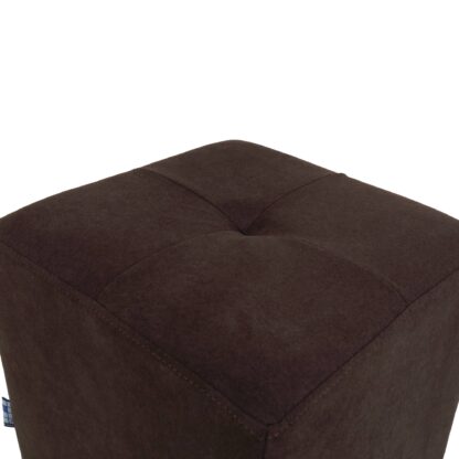 Taburet Cool, maro, stofa, 36x35x35 cm - imagine 2