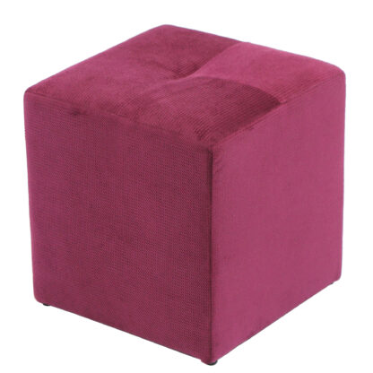 Taburet Cool, mov, stofa, 36x35x35 cm - imagine 3