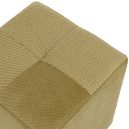 Taburet Cool, verde, stofa, 36x35x35 cm - imagine 4