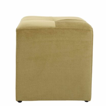 Taburet Cool, verde, stofa, 36x35x35 cm - imagine 2