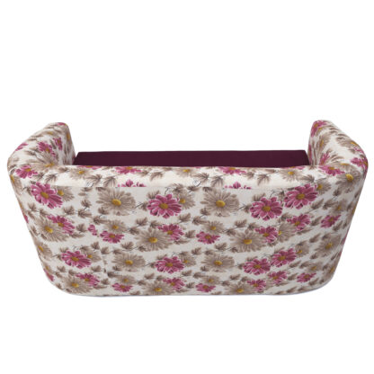 Canapea Tudor Floral, mov, stofa, 130x68x75 cm