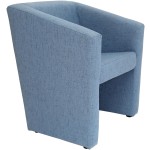 Fotoliu Victor, bleu, stofa, 67x75x56 cm - imagine 5