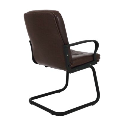 Scaun de birou Boss V, piele ecologica, maro - imagine 2