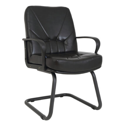 Scaun de birou Boss V, piele ecologica, negru