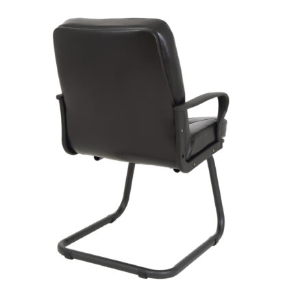 Scaun de birou Boss V, piele ecologica, negru - imagine 4
