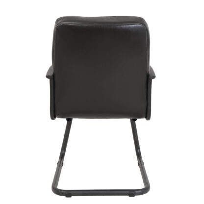 Scaun de birou Boss V, piele ecologica, negru - imagine 3