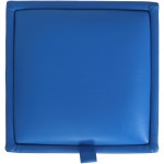 Taburet Box, albastru, imitatie piele, 41x37x37 cm - imagine 4