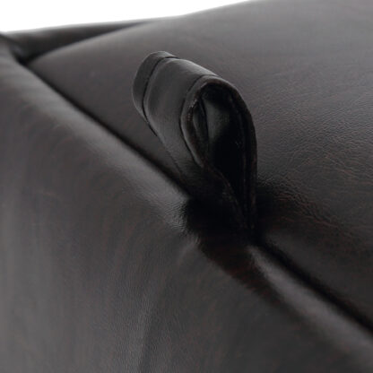 Taburet Box, wenge, imitatie piele, 41x37x37 cm - imagine 2