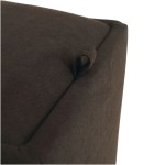 Taburet Box, maro, stofa D, 41x37x37 cm - imagine 2