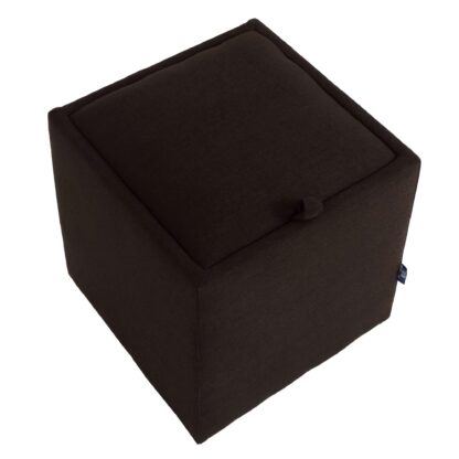 Taburet Box, maro, stofa G, 41x37x37 cm - imagine 3