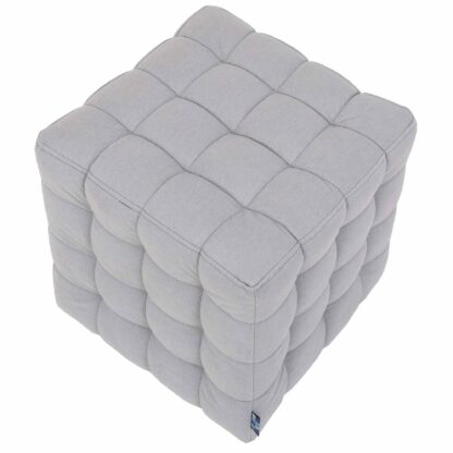 Taburet Bump D, stofa bleu, 41x38x38 cm - imagine 2