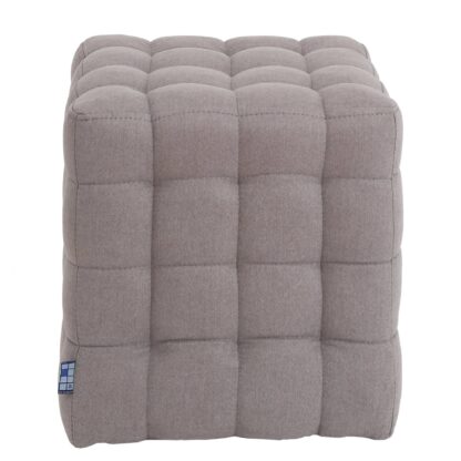 Taburet Bump D, stofa gri deschis, 41x38x38 cm - imagine 2