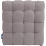 Taburet Bump D, stofa gri deschis, 41x38x38 cm - imagine 5