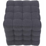 Taburet Bump D, stofa gri inchis, 41x38x38 cm - imagine 4