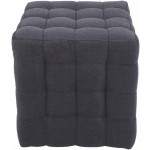 Taburet Bump D, stofa gri inchis, 41x38x38 cm - imagine 3