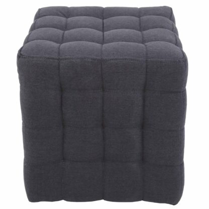 Taburet Bump D, stofa gri inchis, 41x38x38 cm - imagine 3