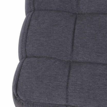 Taburet Bump D, stofa gri inchis, 41x38x38 cm - imagine 2