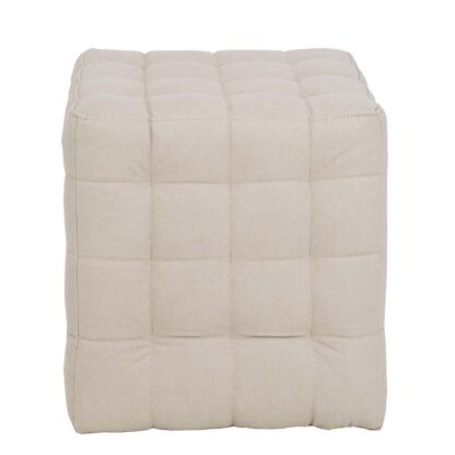 Taburet Bump D, stofa crem, 41x38x38 cm - imagine 6