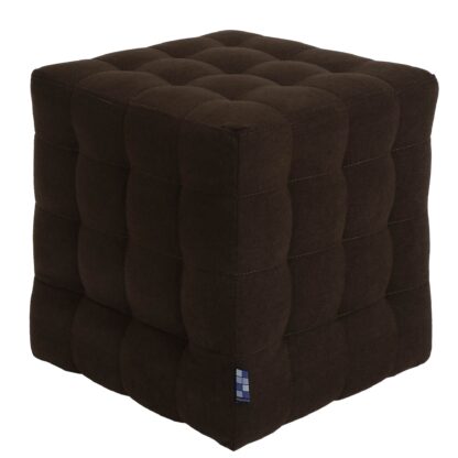 Taburet Bump D, stofa maro, 41x38x38 cm