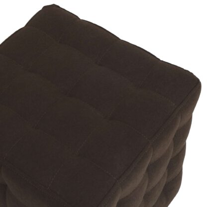 Taburet Bump D, stofa maro, 41x38x38 cm - imagine 5