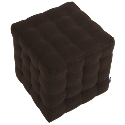 Taburet Bump D, stofa maro, 41x38x38 cm - imagine 3