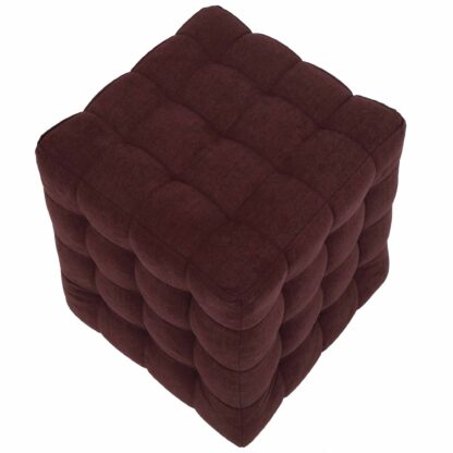 Taburet Bump D, stofa bordo, 41x38x38 cm - imagine 5