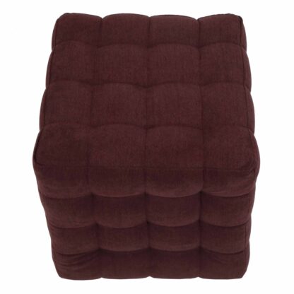 Taburet Bump D, stofa bordo, 41x38x38 cm - imagine 4