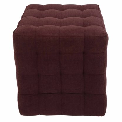 Taburet Bump D, stofa bordo, 41x38x38 cm - imagine 3