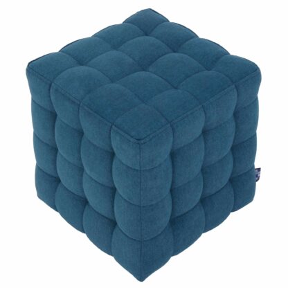 Taburet Bump D, stofa turcoaz, 41x38x38 cm - imagine 5