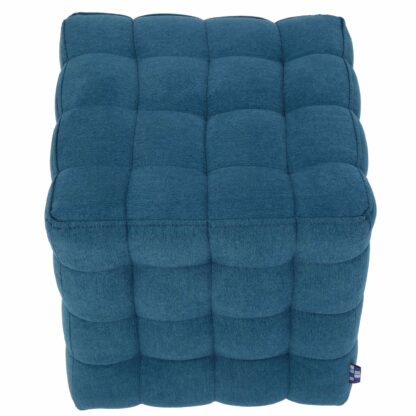 Taburet Bump D, stofa turcoaz, 41x38x38 cm - imagine 4