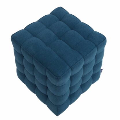 Taburet Bump D, stofa turcoaz, 41x38x38 cm - imagine 2