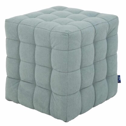 Taburet Bump D, stofa vernil, 41x38x38 cm