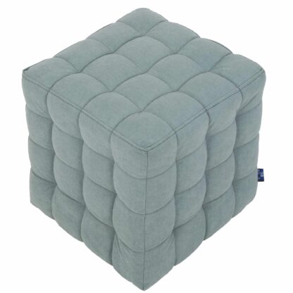 Taburet Bump D, stofa vernil, 41x38x38 cm - imagine 4
