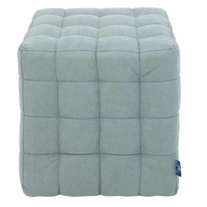 Taburet Bump D, stofa vernil, 41x38x38 cm - imagine 2