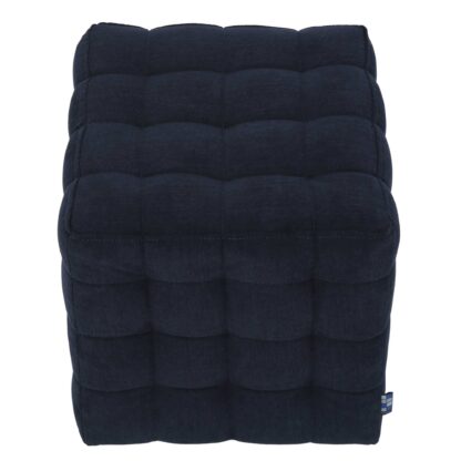 Taburet Bump D, stofa albastru, 41x38x38 cm - imagine 3