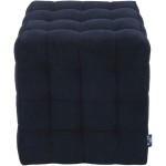 Taburet Bump D, stofa albastru, 41x38x38 cm - imagine 4