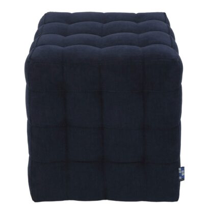 Taburet Bump D, stofa albastru, 41x38x38 cm - imagine 4