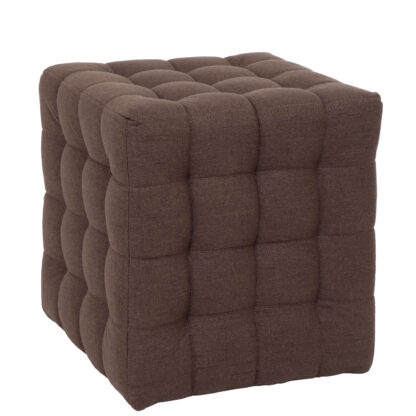 Taburet Bump G, stofa maro, 41x38x38 cm