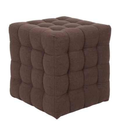 Taburet Bump G, stofa maro, 41x38x38 cm - imagine 5