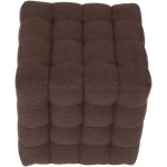 Taburet Bump G, stofa maro, 41x38x38 cm - imagine 4