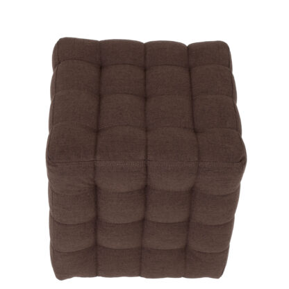 Taburet Bump G, stofa maro, 41x38x38 cm - imagine 4