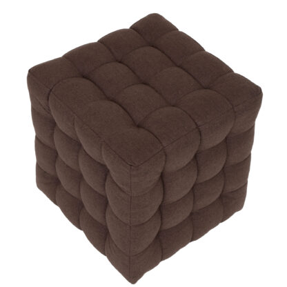 Taburet Bump G, stofa maro, 41x38x38 cm - imagine 3