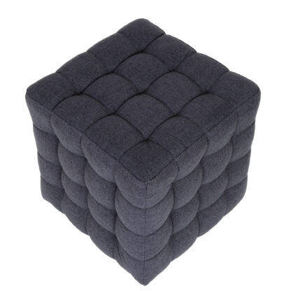 Taburet Bump G, stofa gri, 41x38x38 cm - imagine 3