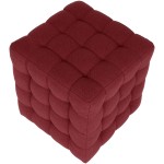 Taburet Bump G, stofa rosu, 41x38x38 cm - imagine 4